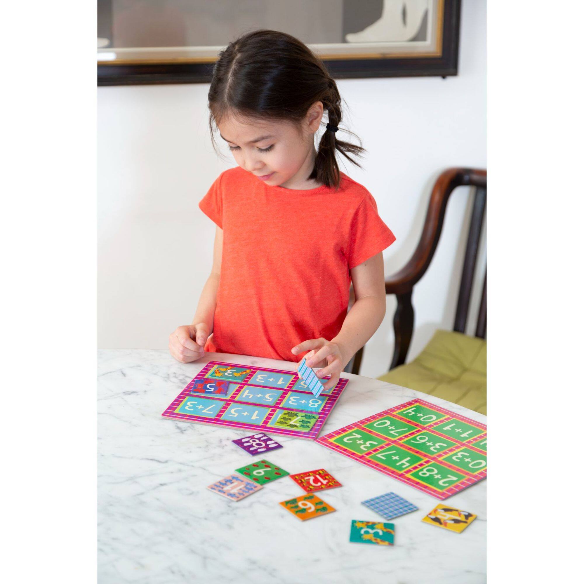 eeBoo Simple Addition & Subtraction Math Bingo Game